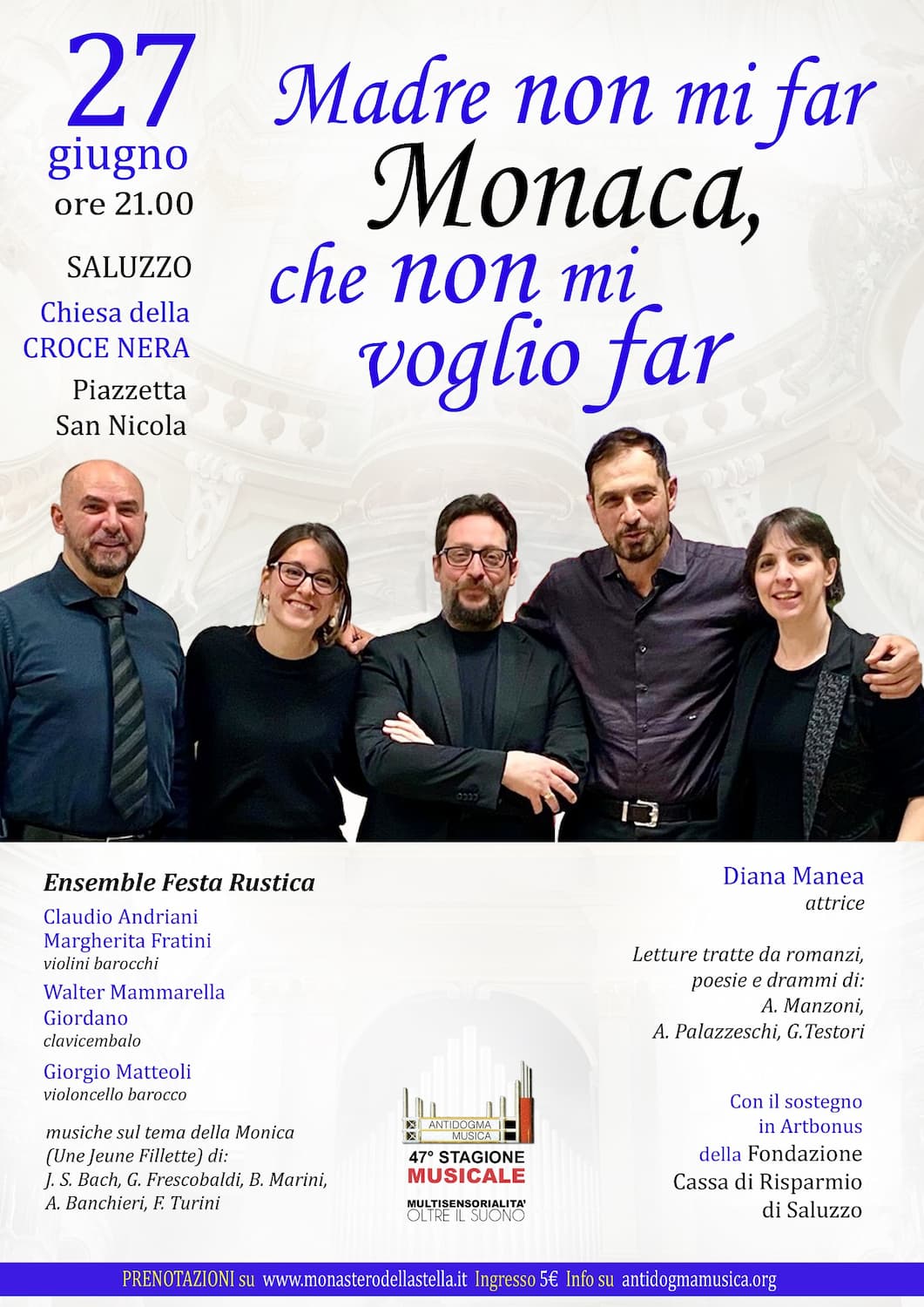 Madre non mi far Monaca, che non mi voglio far
