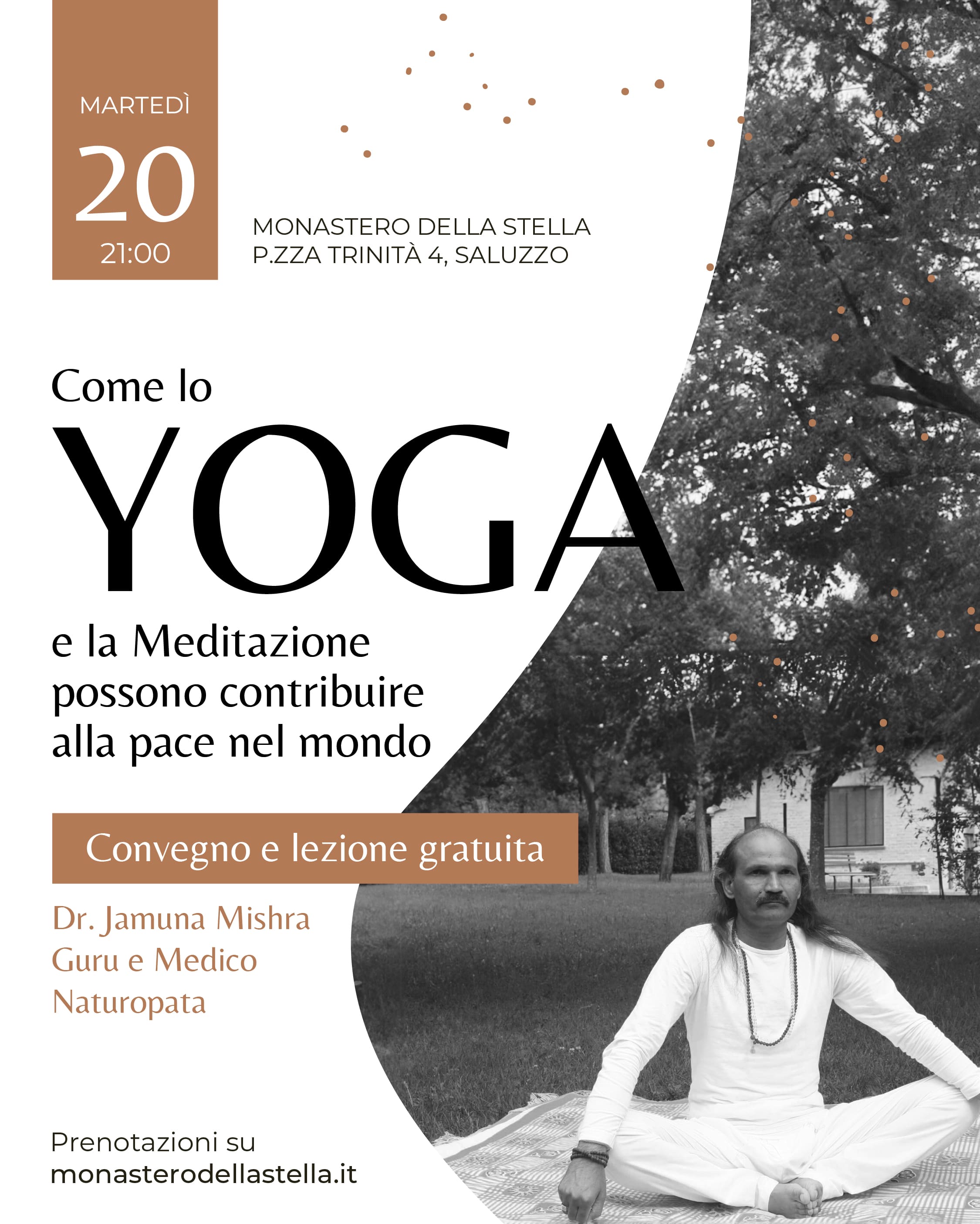 Immagine evento Come lo YOGA e la Meditazione possono contribuire alla pace del mondo